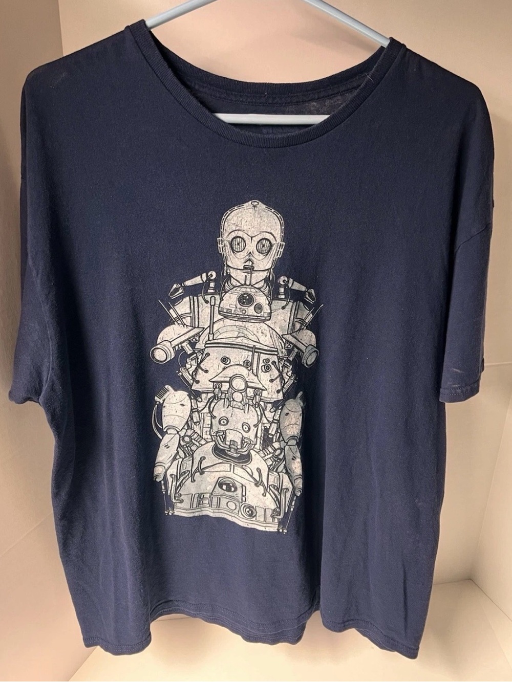 Navy Robot Graphic Tee XL